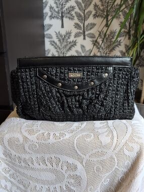 Miche Black Textured Clutch